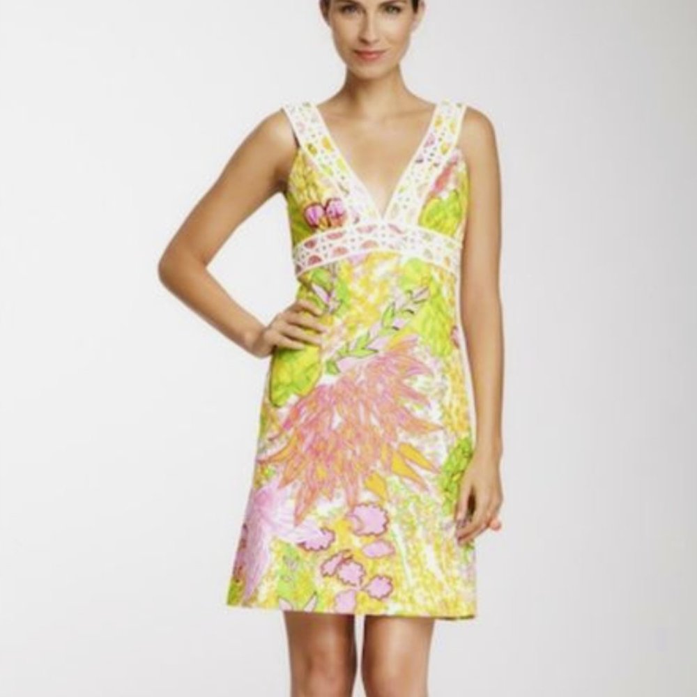 NWOT Trina Turk 2 Spring Flower Sundress Bright and Beautiful